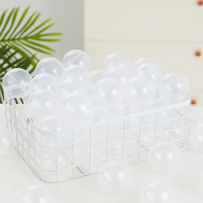 Colorful Baby Plastic Balls — Water Pool & Ocean Wave Balls with Basketball Hoop for Kids, Outdoor Tent Playhouse Toys