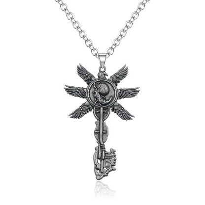 Six-Winged Unborn Metal Keychain - Game Village Inspired Alloy Pendant Keyring & Collectible Gift
