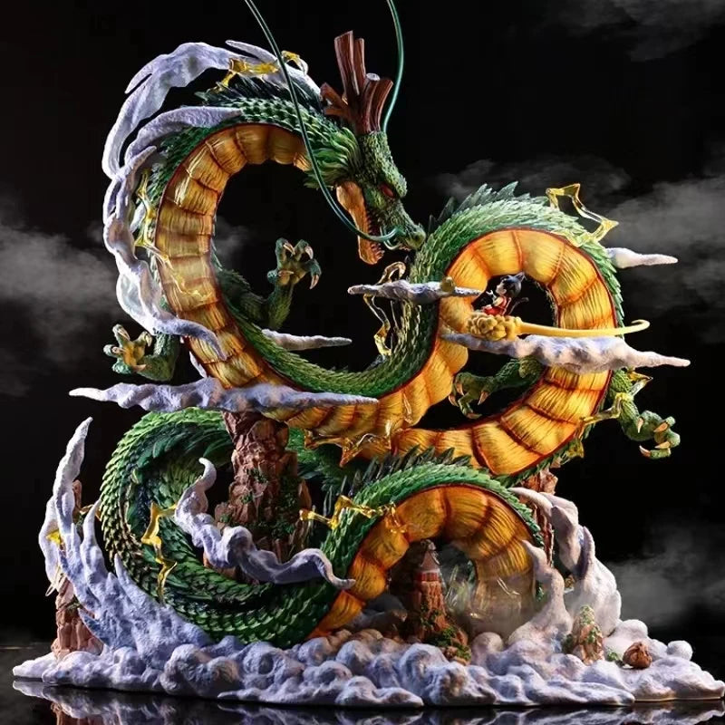 2026 Shenron Dragon Ball Figure - 24cm Goku & Shenron PVC Anime Collectible Statue Toy Gift
