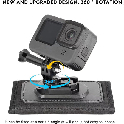 Backpack Shoulder Strap 360° Rotate Buckle Mount: Quick Release for GoPro Hero 10-5, DJI Action 2 Camera Accessory