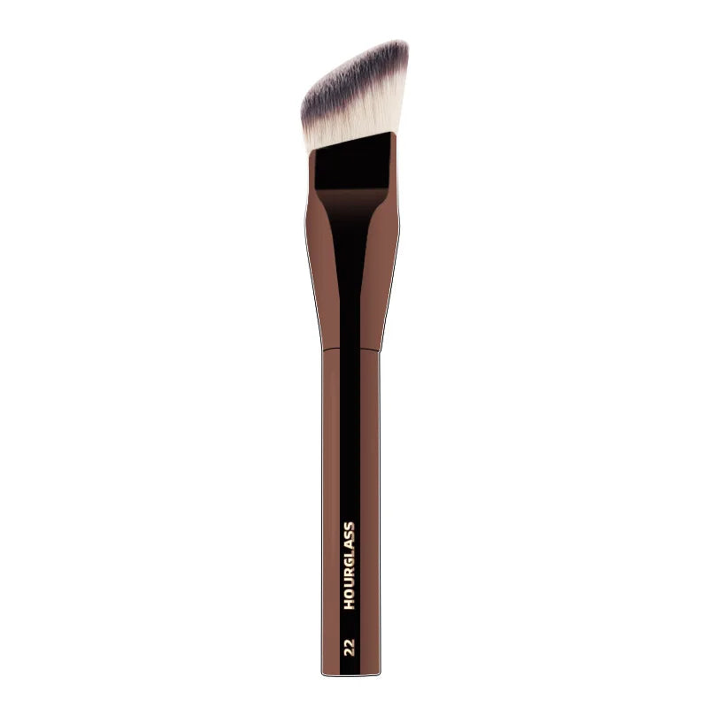 HG Pro Retractable Foundation Makeup Brush – Powder, Contour, Blusher & Highlight with Metal Handle