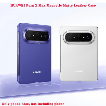 Huawei Pura X Leather Magnetic Phone Case - Protective Cover with Magnetic Suction Design