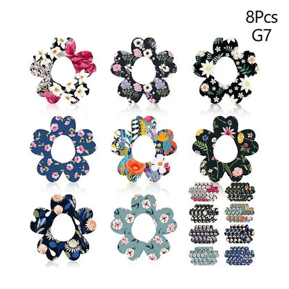 Blood Glucose Sensor Adhesive Patches - Invisible Sensor Fixing Stickers in 5 or 8-Piece Sets, Wildflower Designs