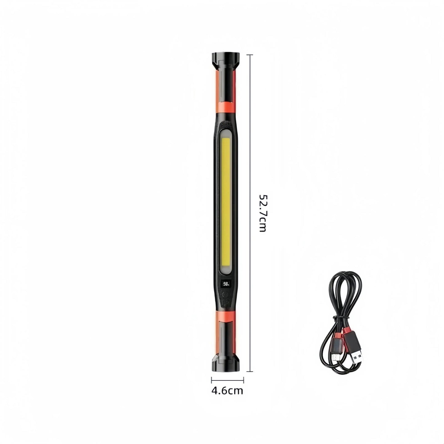 High Lumen Rechargeable LED Work Light – Powerful Magnetic Flashlight for Car Emergency Repair with Hooks and Magnetic Base