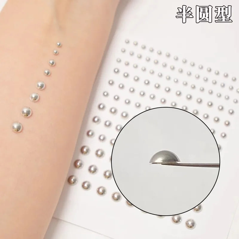 165PCS Non-Piercing Lip, Nail & Body Stickers – Self-Adhesive, Waterproof, Reusable Fake Jewelry for Lip, Eyebrow, Nose & Belly Button
