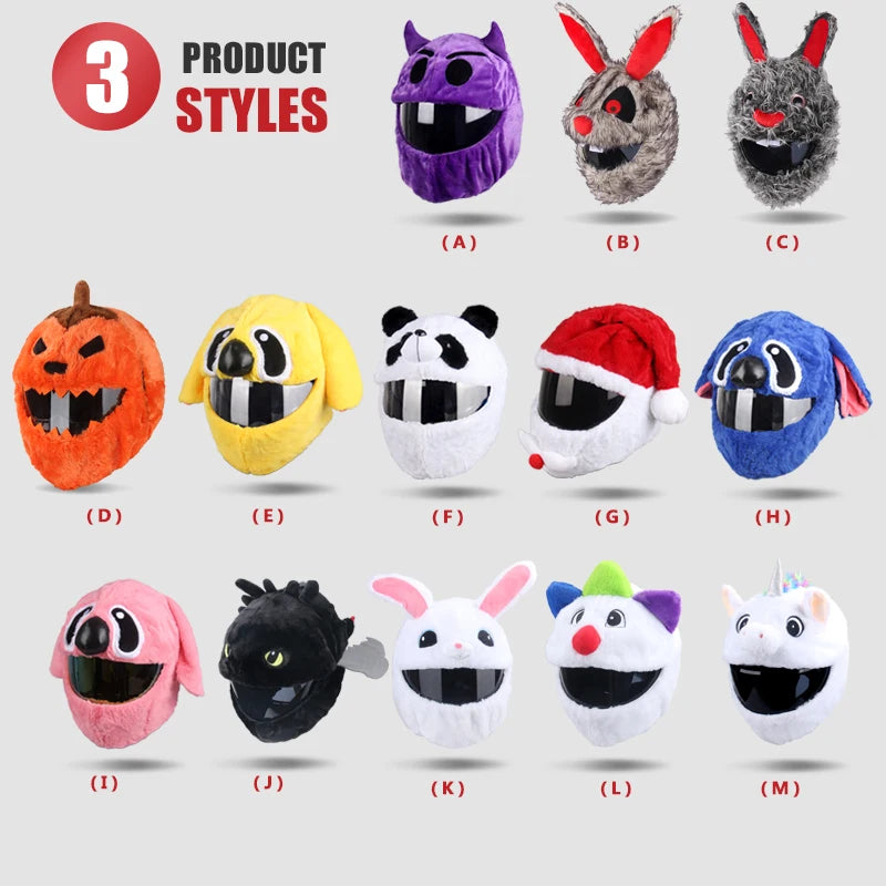 2025 New Funny Motorcycle Helmet Cover, Full Helmet Christmas Cap Gift, Personalized Motorbike Crash Case