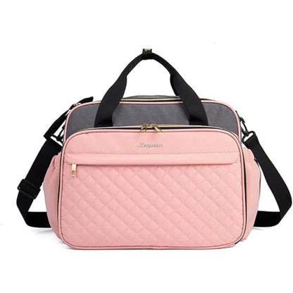 Baby Crossbody Nappy Bag – Large Diaper Tote with Wide Opening, Travel Messenger Shoulder Bag for Moms