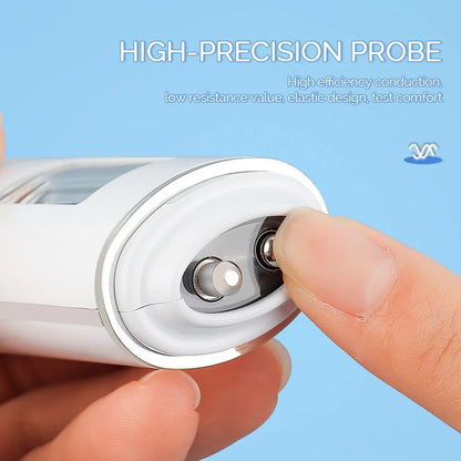 Skin Tester Analyzer - Moisture, Oil Content, Elasticity, and Age Test Meter with Fluorescent Agent Detector