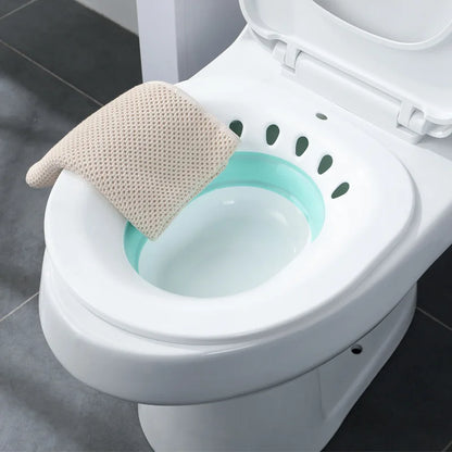Toilet Hemorrhoid Sitz Bath for Postpartum & Pregnant Women - Foldable, Hangable, Large-Capacity Private Care Solution