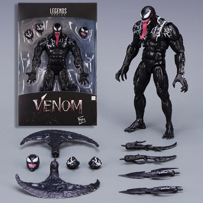 Venom Amazing Yamaguchi Action Figure — Joint Movable Face-Change Collectible Model Toy for Kids Gift