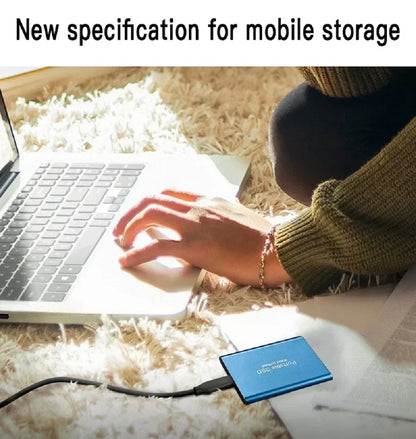 Portable SSD 1TB–4TB High-Speed External Drive – USB 3.1 Type-C Solid State Hard Disk for Laptop, PC & Mac