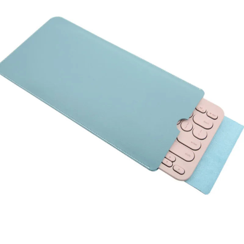 PU Leather Keyboard Case - Protective Storage Bag and Dust Cover for Logitech K380 Wireless Keyboard