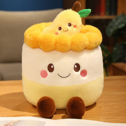 Cartoon Cake Plush Toy - Colorful Birthday Cake, Wedding Cake, Cookie, and Dessert Stuffed Doll for Cute Home Decor and Gifts