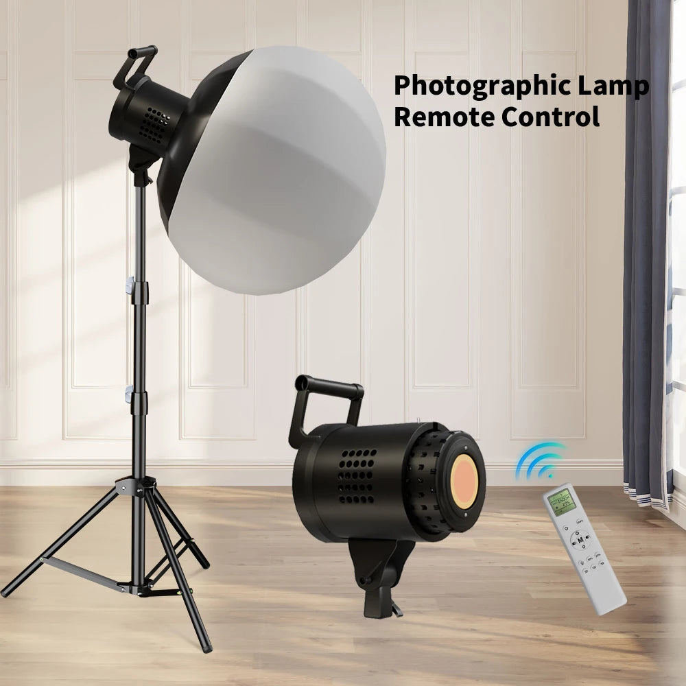 Bowens 135W LED Photography Studio Light Kit - Dimmable Video Lamp with 2m Tripod, 3000–6500K & 3 Colors