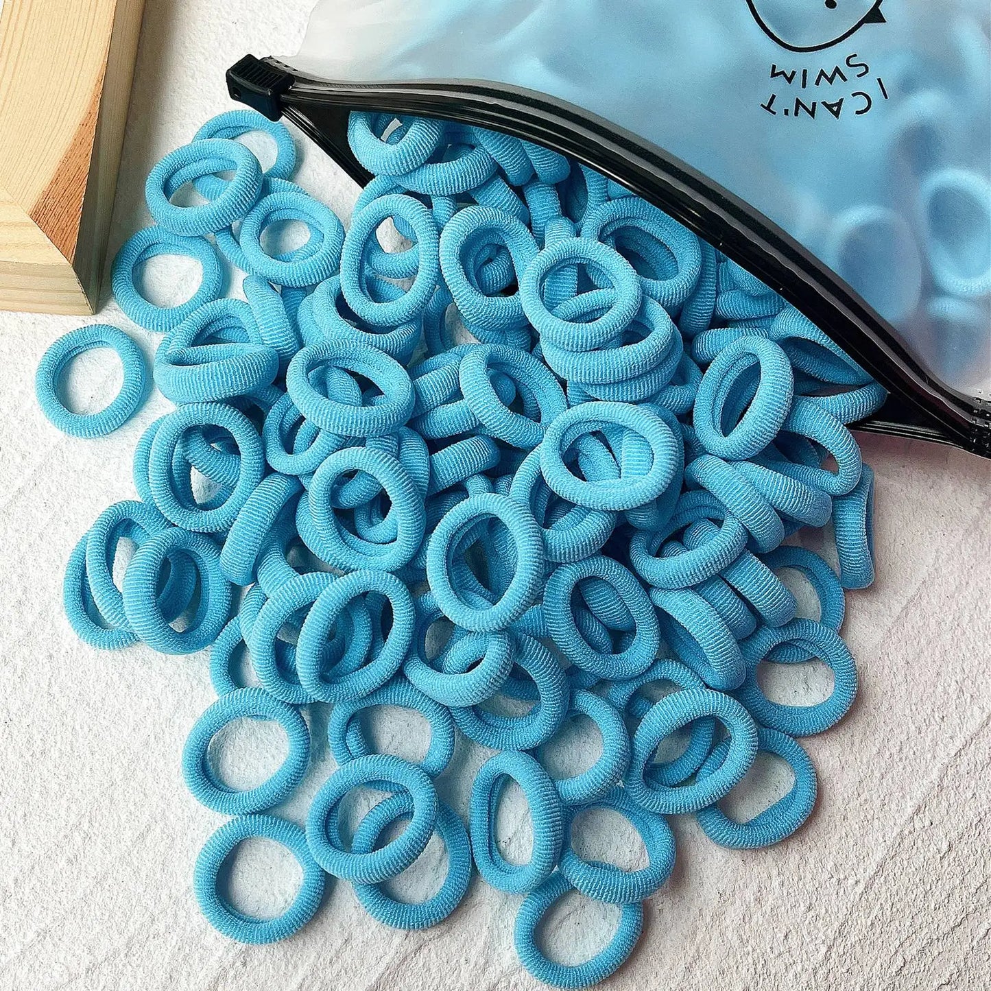 20/50PCS Kids Elastic Hair Bands – Girls Sweets Scrunchie Rubber Bands for Children Hair Ties & Headbands