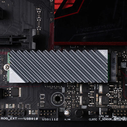 Jonsbo M.2 SSD NVMe Heat Sink - Aluminum 2280 SSD Gasket with Silicone Thermal Pad for PC