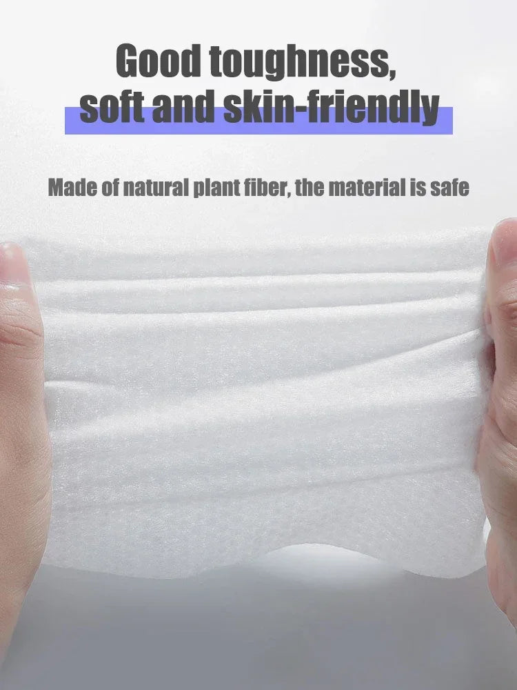 100pcs Reusable Thickened Face Towels – Soft Cotton Makeup Remover Pads