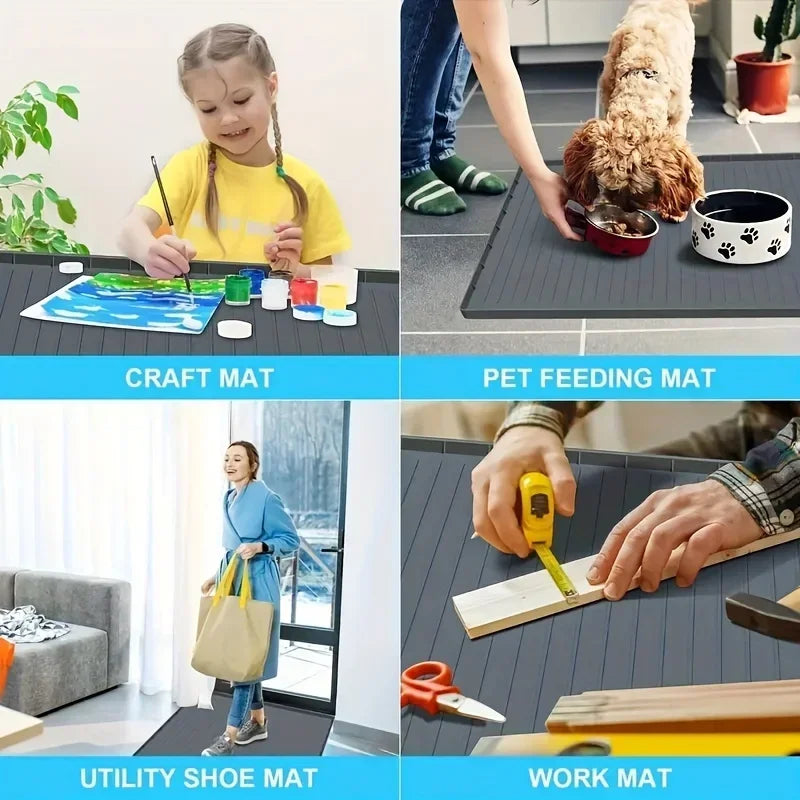 Durable Waterproof Under-Sink Mat – Drip Tray Liner for Kitchen & Bathroom Cabinets, Easy-Clean Storage Protector