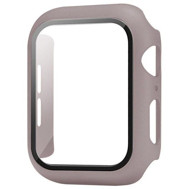 Apple Watch Glass Case Cover - Full Screen Protector for Series 9, 8, 7, 6, SE & iWatch 38mm-45mm