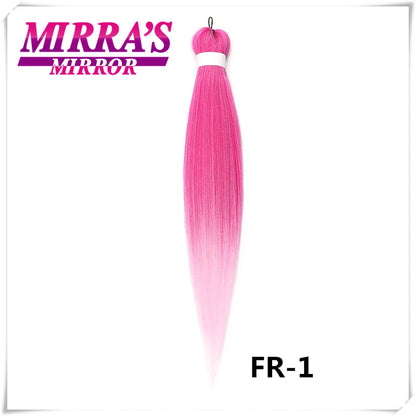 Purple Pre-Stretched Yaki Hair Extensions – Soft Synthetic Jumbo Braids for DIY Ponytail in Pink, Grey, Orange, Red & Blue