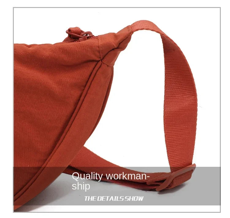 Casual Nylon Hobo Crossbody Bag for Women – Shoulder, Half Moon, Tote Travel Shopper & Purses