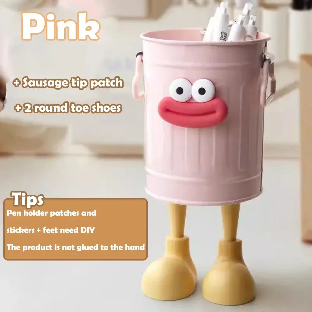 Cartoon Pen & Pencil Holder — Desk Organizer for Office, Home, and Study Storage