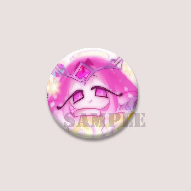 Cute Cartoon Game CRK Eternal Sugar Cookie Coin Brooch – Button Pins for Backpack, Hat, Clothes & Gifts