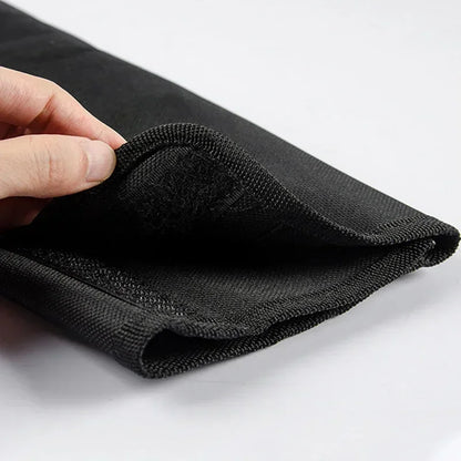 Black Chef Knife Roll Bag – 5-Pocket Oxford Fabric Portable Kitchen Knife Storage & Carrying Case for Cooking Tools