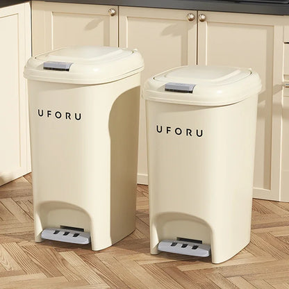 10L/20L Double Pedal Trash Can – Large Capacity Kitchen & Bathroom Bin with Lid, Foot/Push Type