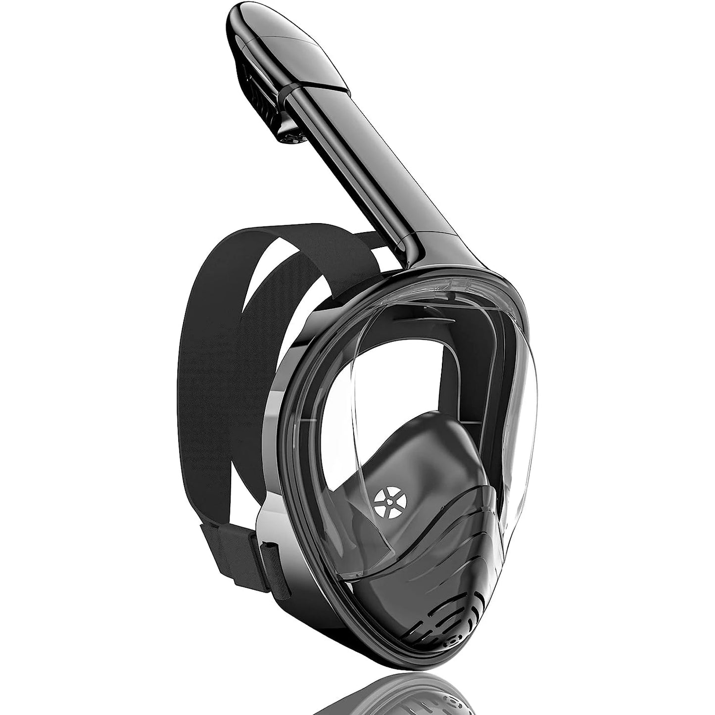 Foldable Full Face Snorkel Mask - 180° Panoramic Anti-Fog Diving Mask for Kids & Swimming