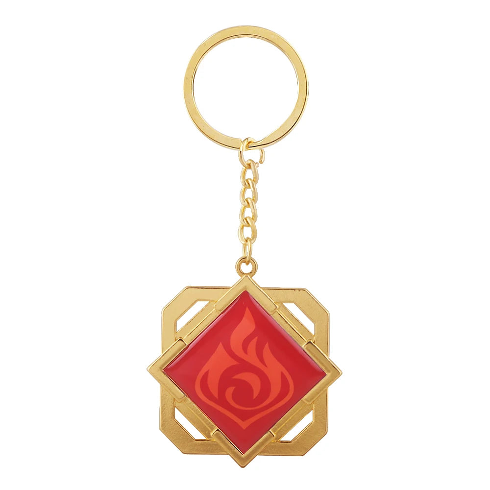 Genshin Impact Venti Eye Keychain 1:1 – Luminous Anime Cosplay Key Ring Backpack Pendant Gaming Accessories Gift