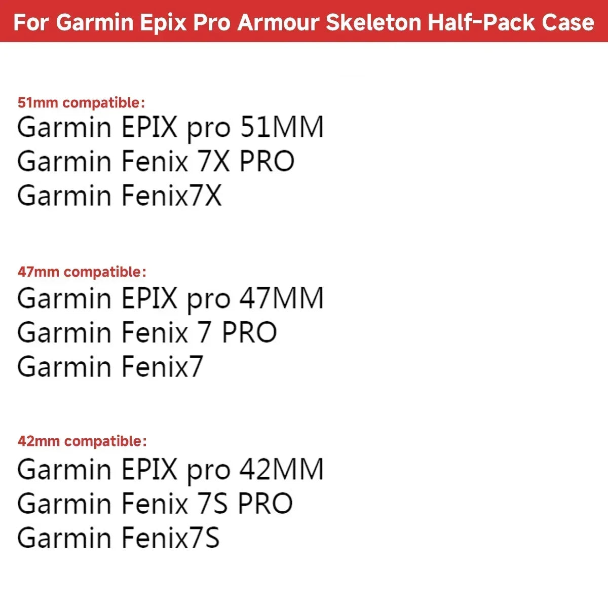 Hollow Protective Silicone Case for Garmin — Bumper Cover for Fenix 7/7S/7X and Epix Pro (42mm, 47mm, 51mm)