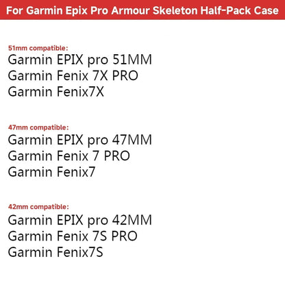 Hollow Protective Silicone Case for Garmin — Bumper Cover for Fenix 7/7S/7X and Epix Pro (42mm, 47mm, 51mm)