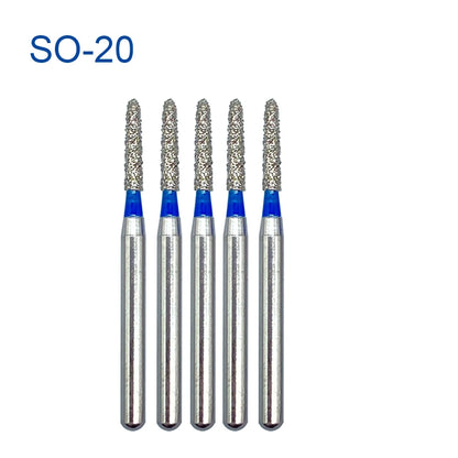 5pcs FG Dia 1.6mm Dental Drills – High-Speed Handpiece Diamond Burs for Teeth Whitening