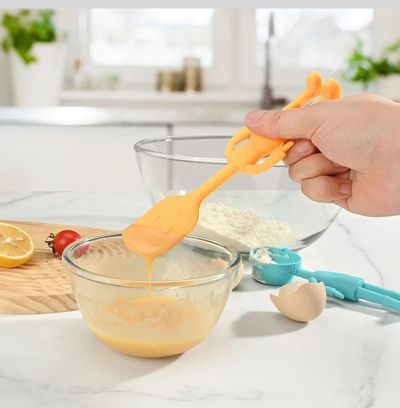 5-Piece Cartoon Silicone Baking Tools Set – Food-Grade Non-Stick Heat-Resistant Spatulas for Kitchen