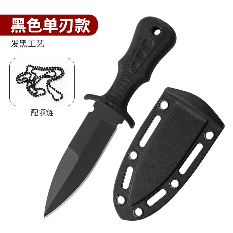 New Mini Tactical Neck Knife – Women's Self-Defense Outdoor Knife, Portable Camping & Fruit Knife