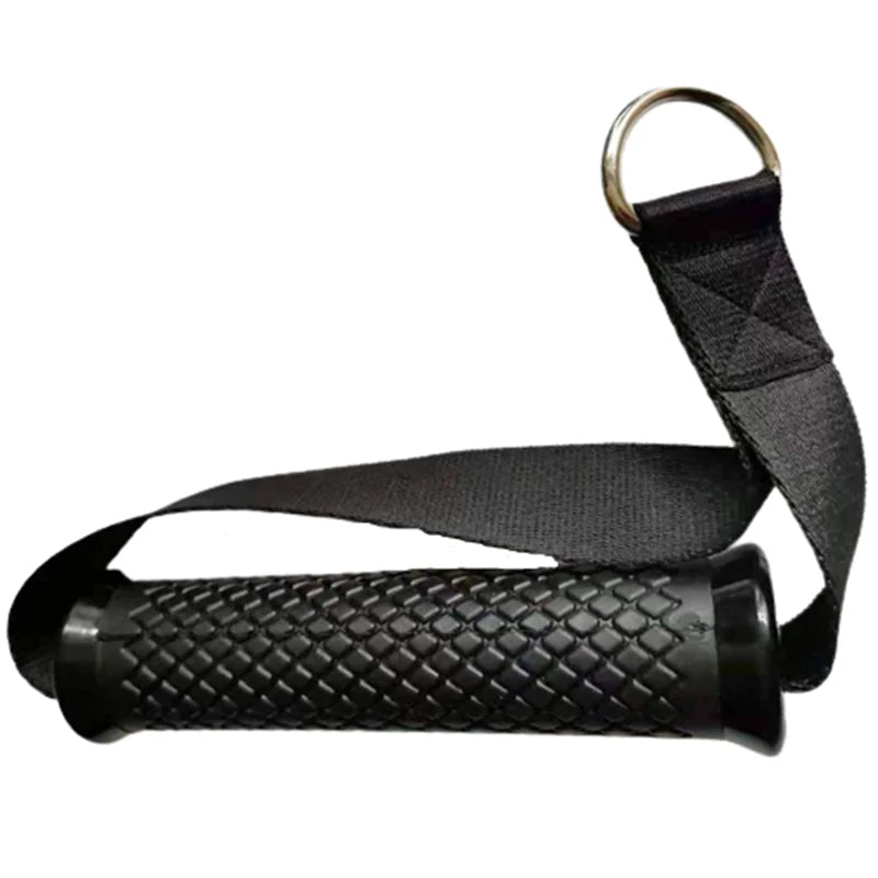 Multifunction Gym Resistance Band Handles — Anti-Slip Nylon Grip Puller for Fitness & Gantry Accessories