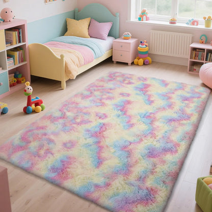VIKAMA Ultra Soft Puffy Rug - Cozy Bedroom Living Room Floor Mat for Nursery, Kids Room and Home Decor
