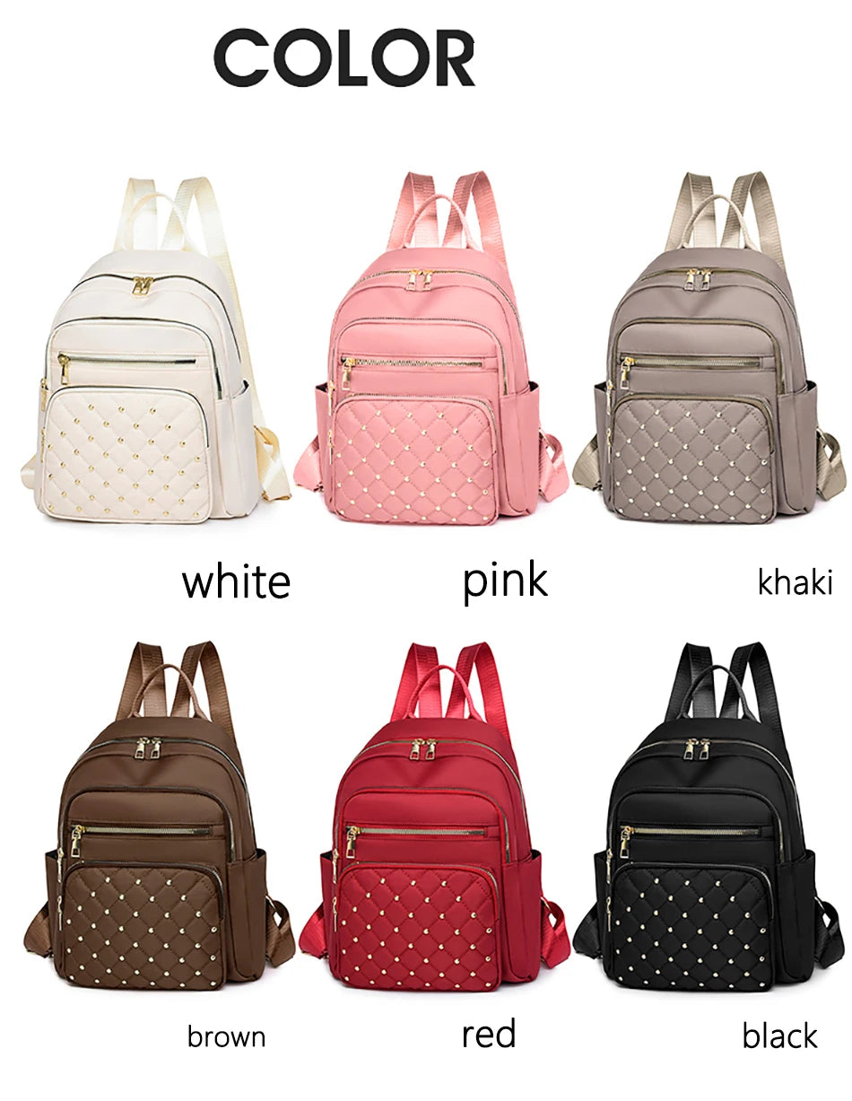 Luxury Designer Women's Oxford Rucksack - High-Quality Small Schoolbag, Youth Student Leisure Backpack, Travel Shoulder Bag