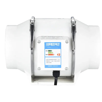 4-Inch 220V Silent Inline Exhaust Fan – Home Bathroom & Kitchen Duct Ventilator