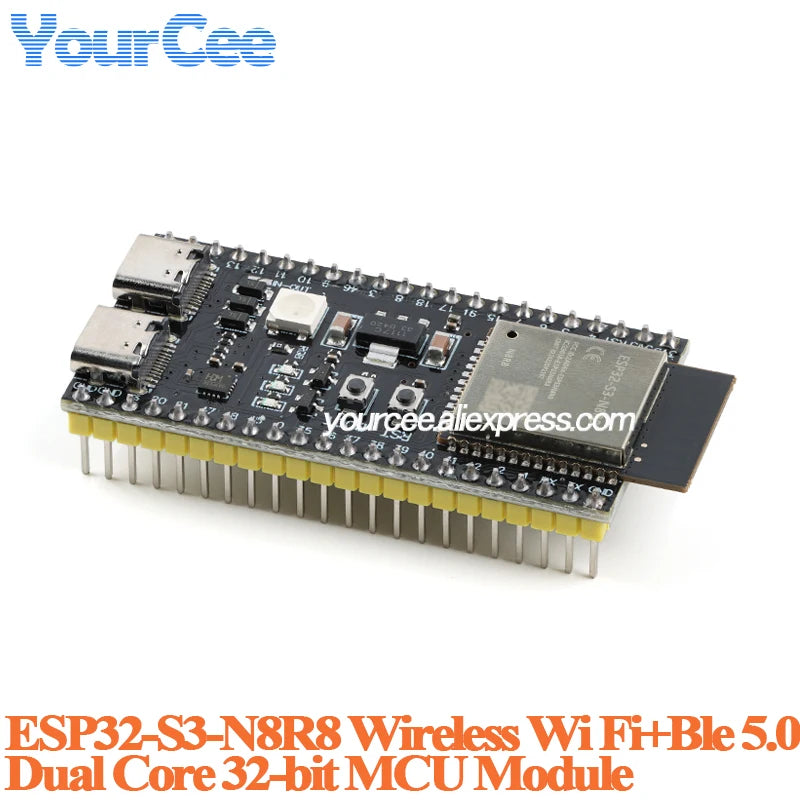 ESP32-S3 Dual Type-C Development Board - N16R8 N8R2 Core Module with Antenna Base for IoT Projects