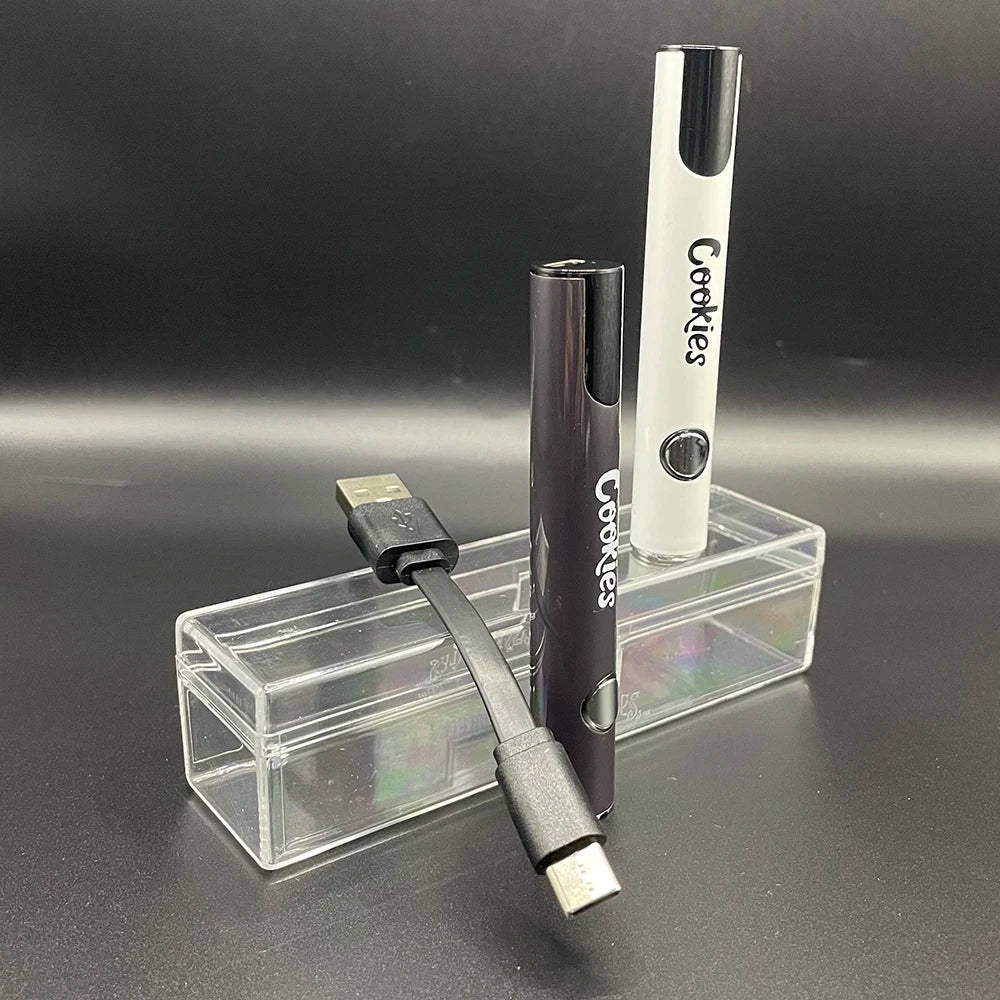510 Thread Electric Soldering Iron – Welding Heating Tool Pen with LCD Display, Adjustable Voltage, 650mAh Battery for Cookies