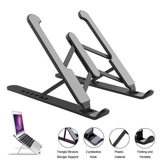 Foldable Adjustable Laptop Stand – Portable Ergonomic Notebook Holder for MacBook Air/Pro & Universal Laptops