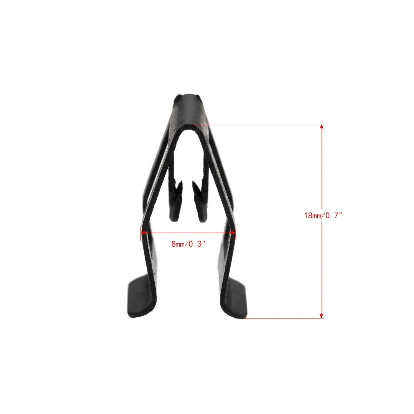 10Pcs Car Dashboard Trim Metal Retainer Clips – Black Fasteners for Ford, Mazda, Audi, Toyota Console Door Fitment