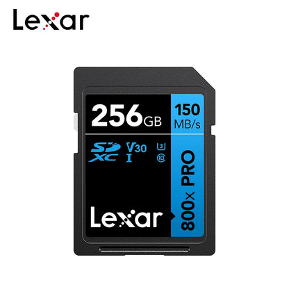 Lexar 800x Pro SDXC/SDHC Memory Card – 150MB/s V30 UHS-I High-Speed Flash Storage Card 32GB 64GB 128GB 256GB for Camera & Video Recording
