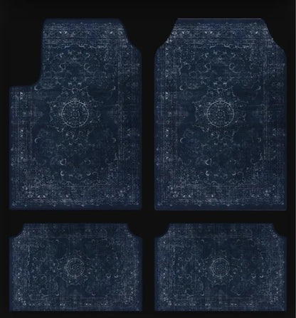 Bohemian Universal Floor Mat Set - American Retro Anti-Slip Soft Rugs for Car, Bedroom and Home