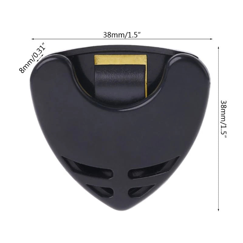 1/5/10pcs Guitar Pick Holder – Self-Adhesive Triangle Plectrum Case, Quick Storage Organizer