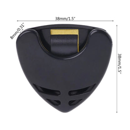1/5/10pcs Guitar Pick Holder – Self-Adhesive Triangle Plectrum Case, Quick Storage Organizer