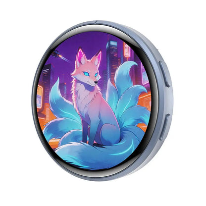 Anime Digital Badge Pin - HD Touchscreen Photo & Video Display E-Badge for Cosplay, Parties & Fandoms