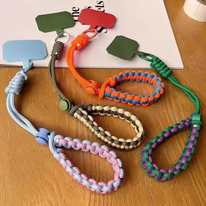 Adjustable Phone Lanyard Wrist Strap - Handwoven Universal Anti-Drop Rope for Outdoor Sports and Daily Use